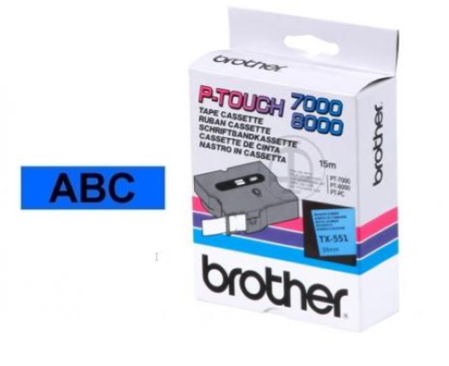 BROTHER TX551 NASTRO TX NERO / BLU